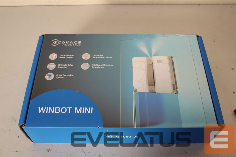 Nešiojamas kompiuteris Ecovacs SALE OUT. Window cleaning robot WINBOT MINI, Auto-Spray, Steady climbing system, WIN-SLAM 3.0, Grey | Windows Cleaner Robot | WINBOT MINI GREY | Corded | Grey | DAMAGED PACKAGING, USED, DIRTY, USED LIQUID BOTTLE