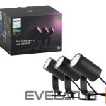 Stalinė lempa Philips Hue  Lily Outdoor Spot base set 3x8W 24V | Hue White and Color Ambiance 