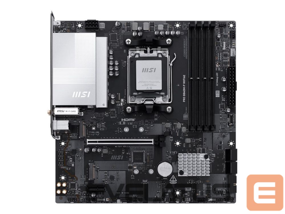 Intel procesoriaus pagrindinė plokštė MSI PRO B840M-P WIFI6E |
