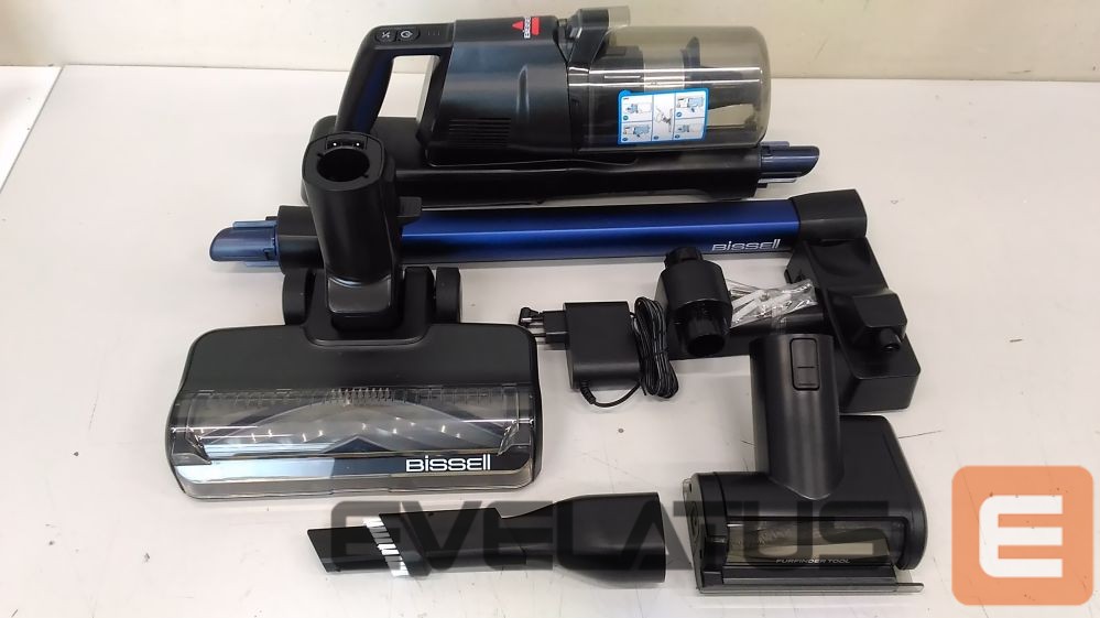 Dulkių siurblys Bissell SALE OUT. PowerClean FurGuard Pro Cordless Stick Vacuum | Stick Vacuum | PowerClean FurGuard Pro | Cordless operating | 280 W | 25.2 V | Operating time (max) 50 min | Black/Titanium/Midnight Blue | Warranty 60 month(s) | Battery warranty 24 month(s) | USED AS DEMO, DIRTY