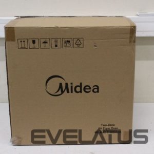 Stalo grotelės Midea  SALE OUT.  MAD1100DADK Air fryer digital,Two-zone cavity, 6.4L + 4.4L |  Two Zone Airfryer | MAD1100DADK | Power 1850 W | Capacity 4.4/6.4 L | Rapid Air technology | Black | USED, DIRTY, SCRATCHED ON TOP 