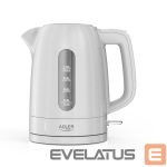 Virdulys Adler  Kettle | AD 1380w | Electric | 2200 W | 1 L | Polypropylene | 360° rotational base | White 