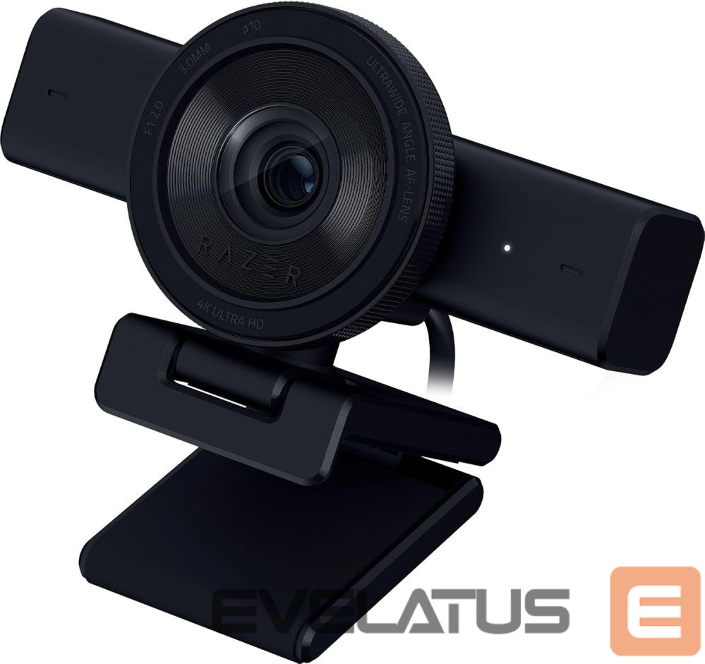 Internetinė kamera Razer | Webcam | Kiyo V2 | MJPEG up to 4K 30 FPS, 1080p 60 FPS, YUY2 up to 4K 15 FPS, 1080p 60 FPS, NV12 up to 4K 20 FPS, 1080p 60 FPS