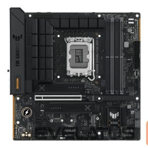 Intel procesoriaus pagrindinė plokštė Asus  TUF GAMING B760M-PLUS WIFI II | Processor family Intel B760 | Processor socket 1 x LGA1700 Socket | 4 DIMM slots - DDR5, non-ECC, on-die ECC, unbuffered | Supported hard disk drive interfaces SATA-600 (RAID), 3 x M.2 | Number of SATA connectors 4 
