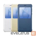 Knygos tipo dėklas dėklai Honor  8 Smart Cover Gold