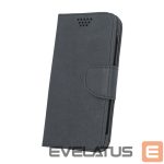 Universalus knygutės dėklas GreenGo Universal Smart Fancy Silicon case 4,5 Black