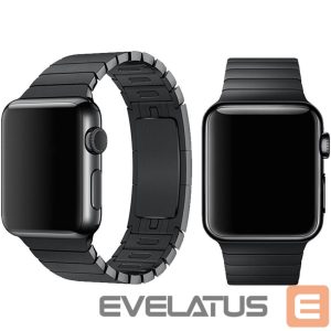 Dirželis Devia Apple Watch 40mm/ 38mm Strap Elegant Link Bracelet Space Black