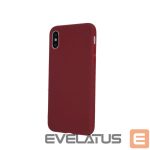 Nugarėlės dėklai iLike Apple iPhone 11 Silicone Case Matt TPU Burgundy