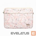 Nešiojamojo kompiuterio krepšys iLike  13-14 Inches Fabric Laptop Bag With Strap Flower Pink