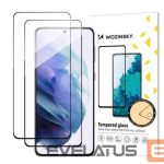Apsauginiai stiklai Wozinsky Samsung 2x Full Glue Tempered Glass Samsung Galaxy S23 9H Full Screen Tempered Glass with Black Frame Black