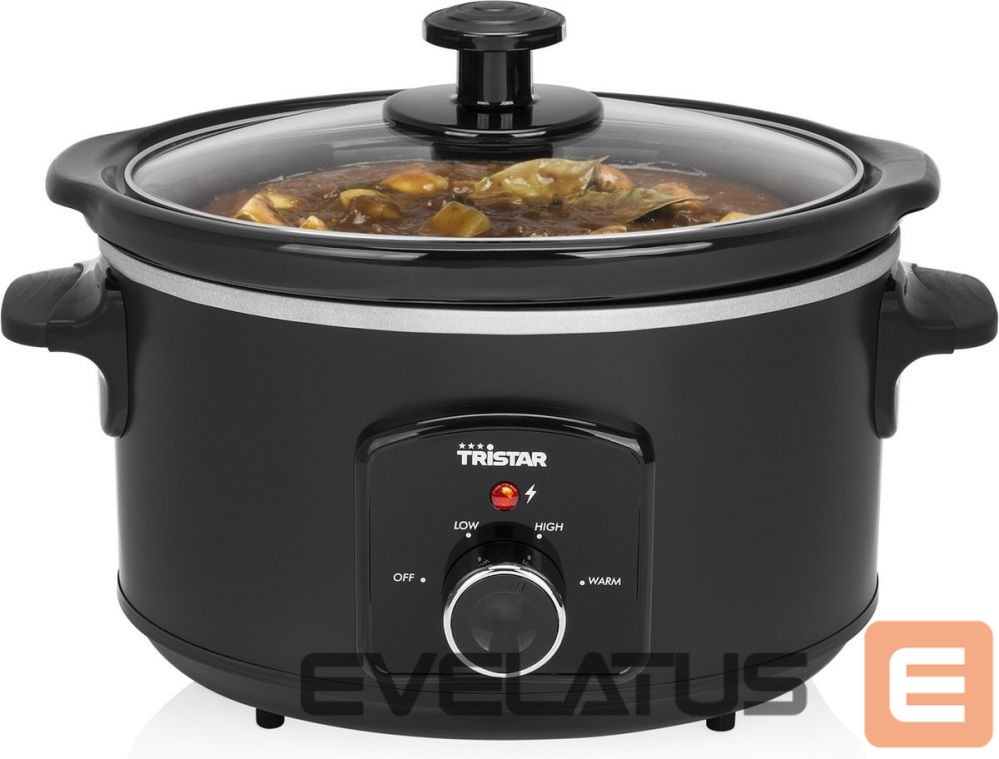 Kiti smulkūs buitiniai prietaisai Tristar Slowcooker VS-3915 180 W, 3.5 L, Number of programs 3, Black