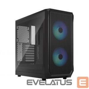 Kompiuterio dėžė Fractal Design  Focus 2 RGB Black TG Clear Tint, Midi Tower, Power supply included No 