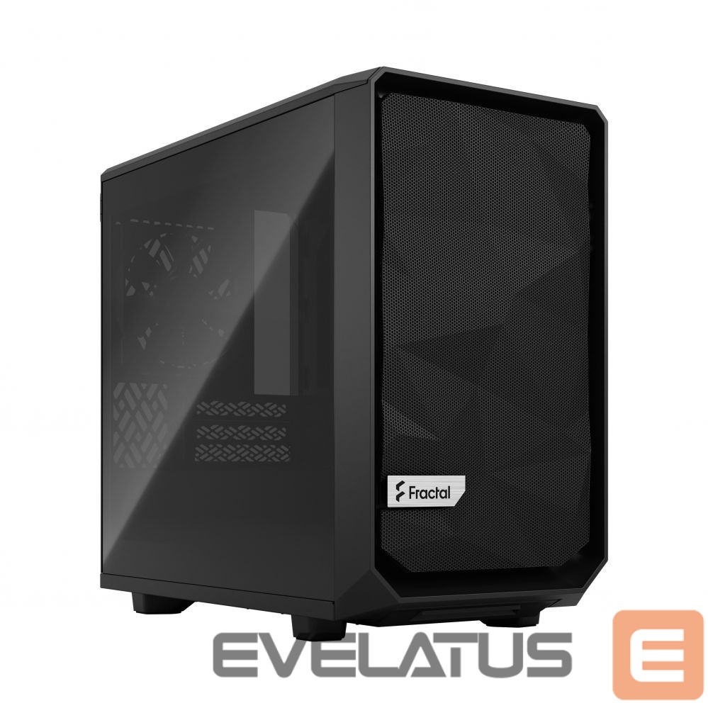 Kompiuterio dėžė Fractal Design Meshify 2 Nano Black TG dark tint, ITX, Power supply included No