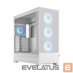 Kompiuterio dėžė Fractal Design  Pop XL Air RGB White TG Clear Tint, E-ATX up to 280 mm, ATX , mATX, Mini ITX, Power supply included No 