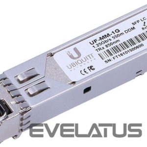 Serveris – kiti priedai UBIQUITI  UF-MM-1G SFP, Multi-Mode Fiber, Dual LC, 10/100/1000 Mbit/s, Wavelength 850 nm, Maximum transfer distance 550 m, (2-Pack), 0 to +70C 