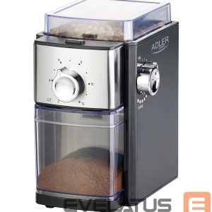 Kavos aparatas Adler  Coffee Grinder AD 4448 300 W, Coffee beans capacity 250 g, Number of cups 12 per container pc(s), Black 