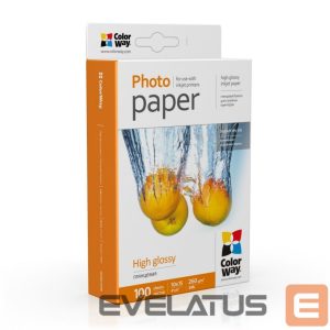 Biuro įrankiai ColorWay  Photo Paper 	PG2601004R Glossy, White, 10 x 15 cm, 260 g/m² 