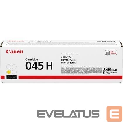 Eksploatacinės medžiagos spausdintuvams Canon TONER YELLOW 2.2K 045H/1243C002