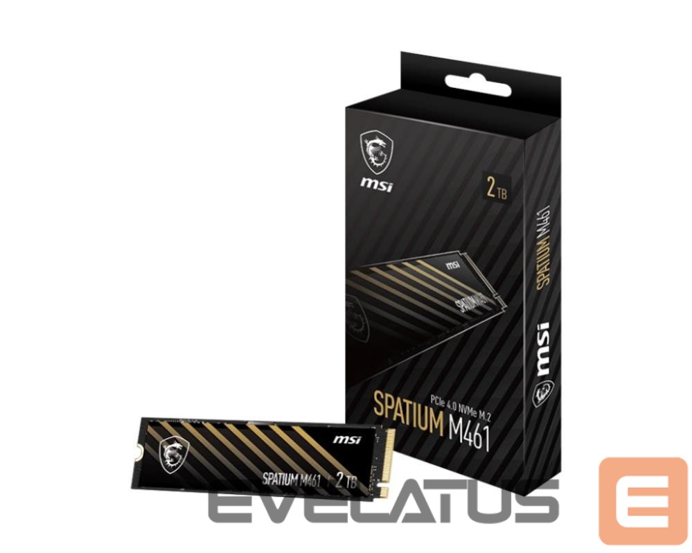 Kietasis diskas SDD MSI SSD||SPATIUM M461|2TB|M.2|PCIE|NVMe|3D NAND|Write speed 4200 MBytes/sec|Read speed 5000 MBytes/sec|2.15mm|TBW 450 TB|MTBF 1500000 hours|S78-440Q550-P83