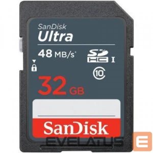 Kitas kompiuterio priedas SANDISK BY WESTERN DIGITAL  MEMORY SDHC 32GB UHS-I/SDSDUNR-032G-GN3IN SANDISK 