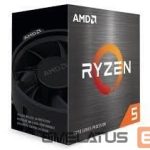 Procesorius AMD  CPU||Desktop|Ryzen 5|5600X|Vermeer|3700 MHz|Cores 6|32MB|Socket SAM4|65 Watts|BOX|100-100000065BOX 