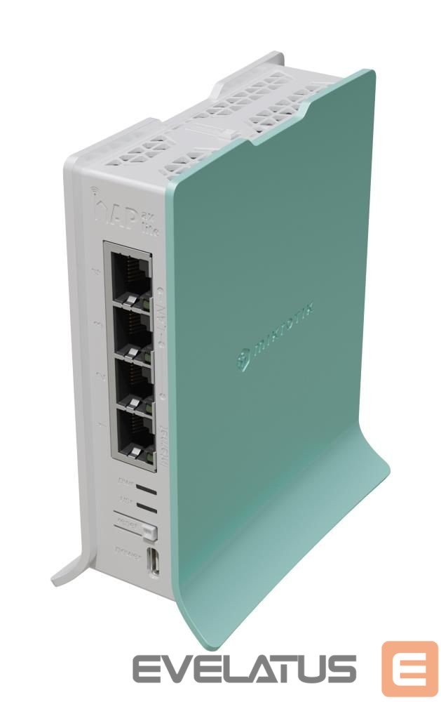 Maršrutizatoriai Mikrotik Wireless Router||Wireless Router|Wi-Fi 6|IEEE 802.11ax|4x10/100/1000M|L41G-2AXD