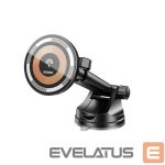 Automobiliniai įkrovikliai Dudao  15W magnetic wireless extensio n-type suction Car Phone Black