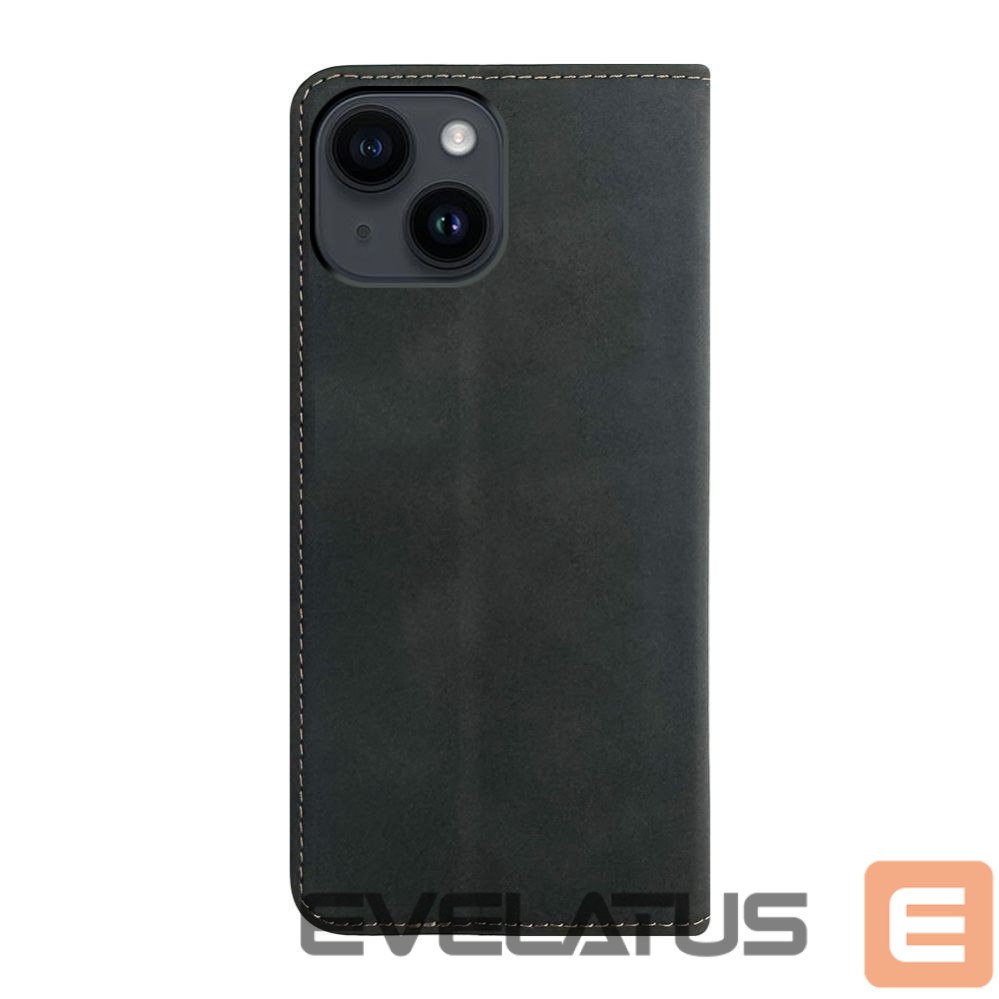 Knygos tipo dėklas dėklai Evelatus Apple iPhone 13 / 14 Book Case Folio Black