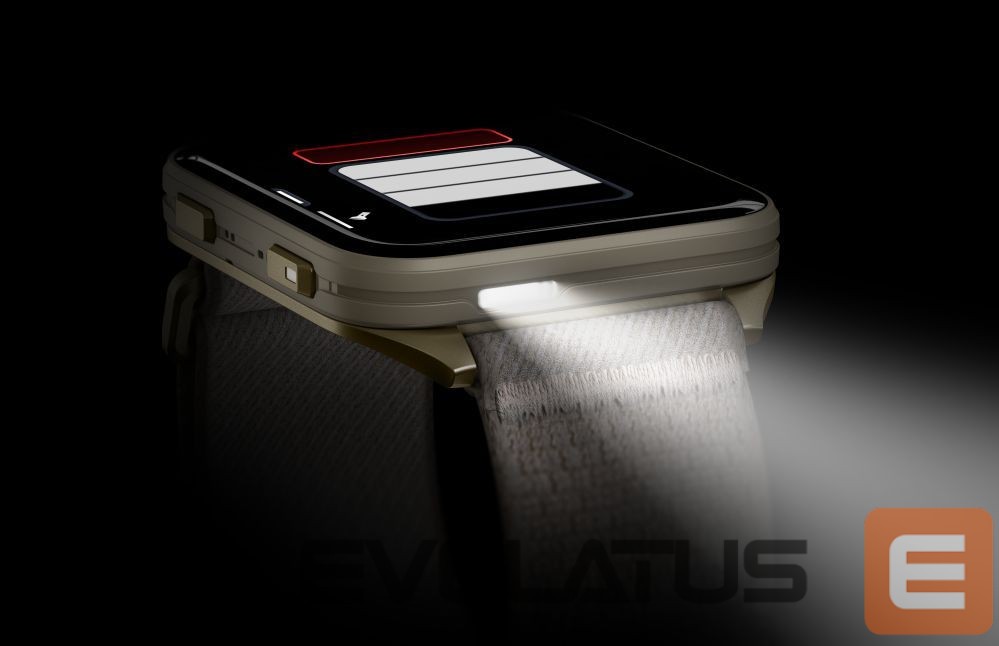 Išmanusis laikrodis Garmin Venu X1 Soft Gold with Titanium Caseback and French Grey Nylon Band