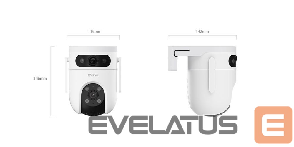 IP kameros EZVIZ H9c Dual-Lens Pan & Tilt 4G & Wi-Fi Camera 3K & 3K Camera