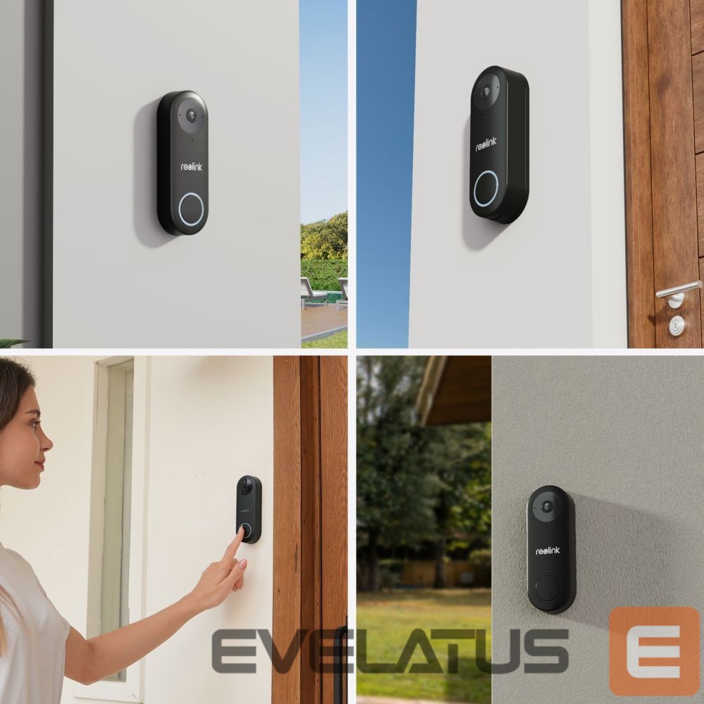 Serveris – kiti priedai Reolink D340W Smart 2K+ Wired WiFi Video Doorbell with Chime