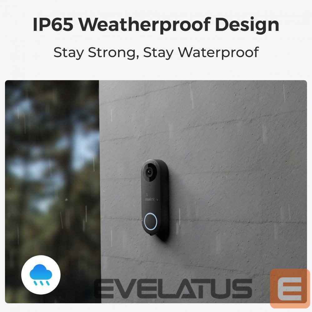 Serveris – kiti priedai Reolink D340W Smart 2K+ Wired WiFi Video Doorbell with Chime