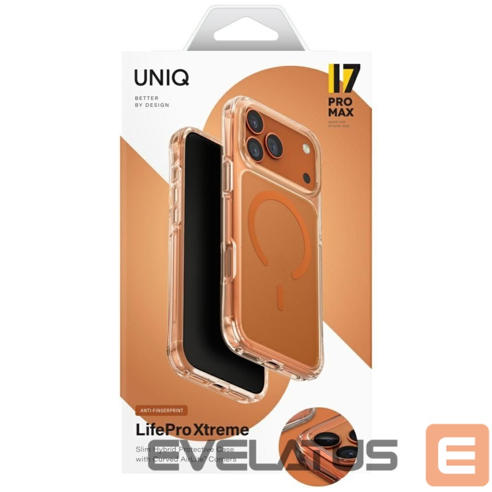 Kitos prekės UNIQ Uniq LifePro Xtreme Magclick Charging Case for iPhone 17 Pro Max - Orange