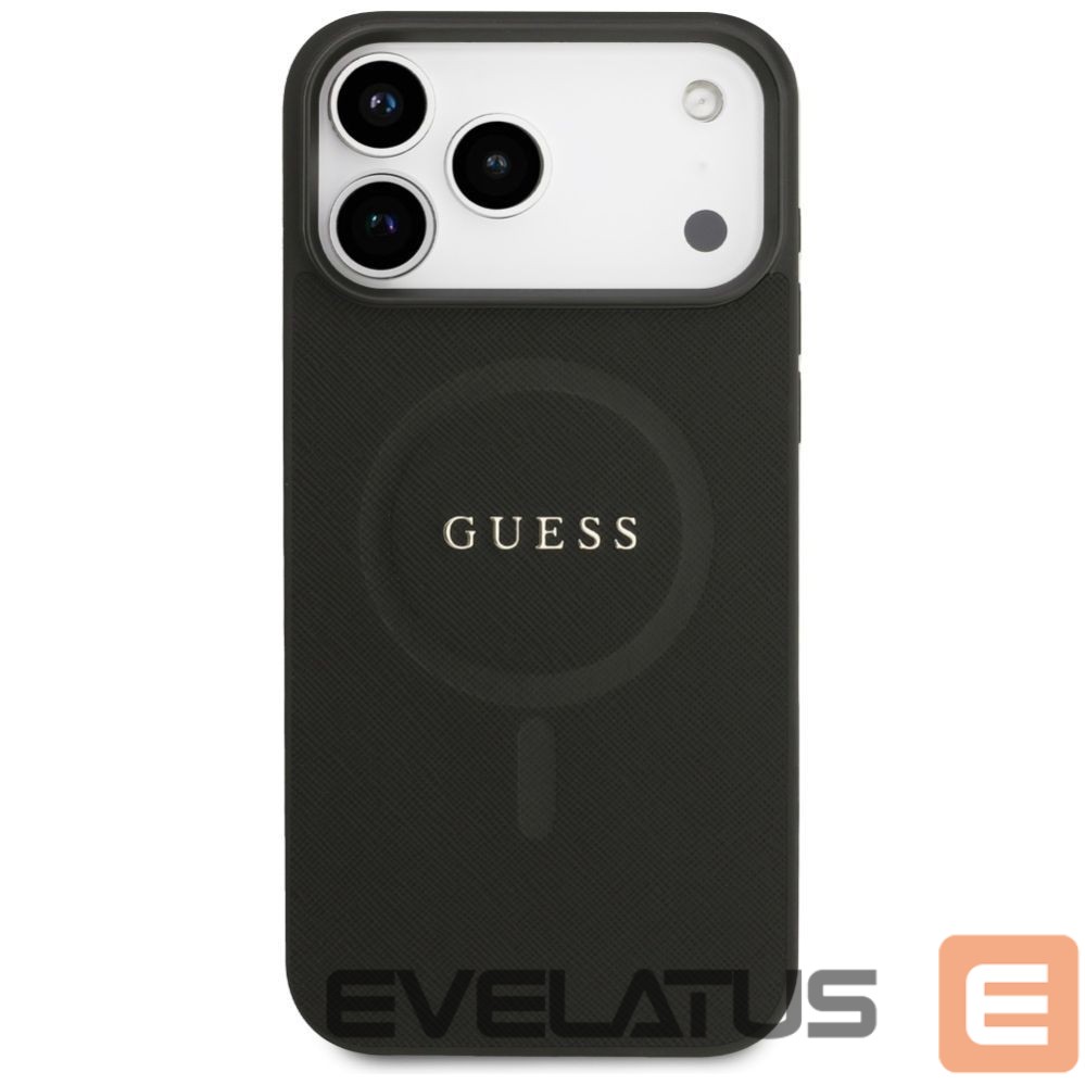 Kitos prekės Guess Guess Saffiano Classic Logo MagSafe Case for iPhone 17 Pro Max - Black