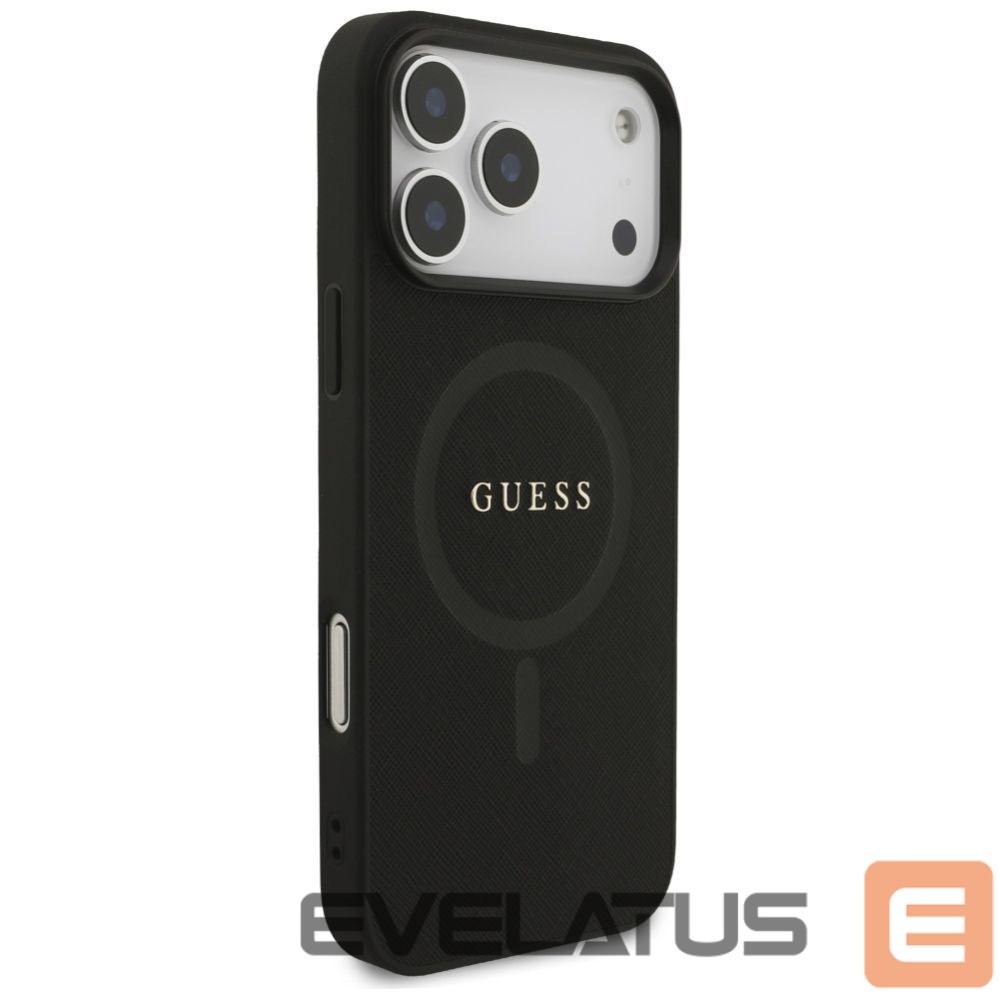 Kitos prekės Guess Guess Saffiano Classic Logo MagSafe Case for iPhone 17 Pro Max - Black
