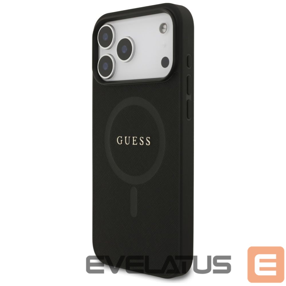 Kitos prekės Guess Guess Saffiano Classic Logo MagSafe Case for iPhone 17 Pro Max - Black