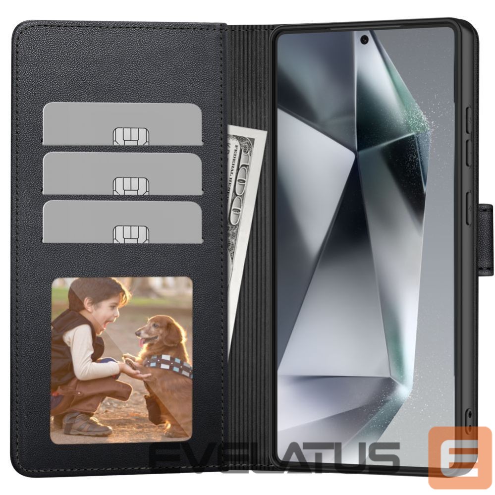 Kitos prekės Tech-Protect Tech-Protect Wallet Case for Samsung Galaxy A56 5G - Matte Black