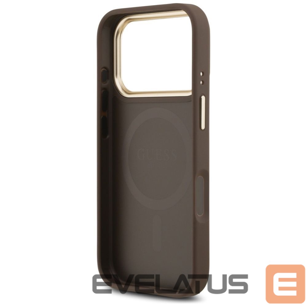 Kitos prekės Guess Guess 4G PU Classic Logo MagSafe Case for iPhone 17 Pro - Brown
