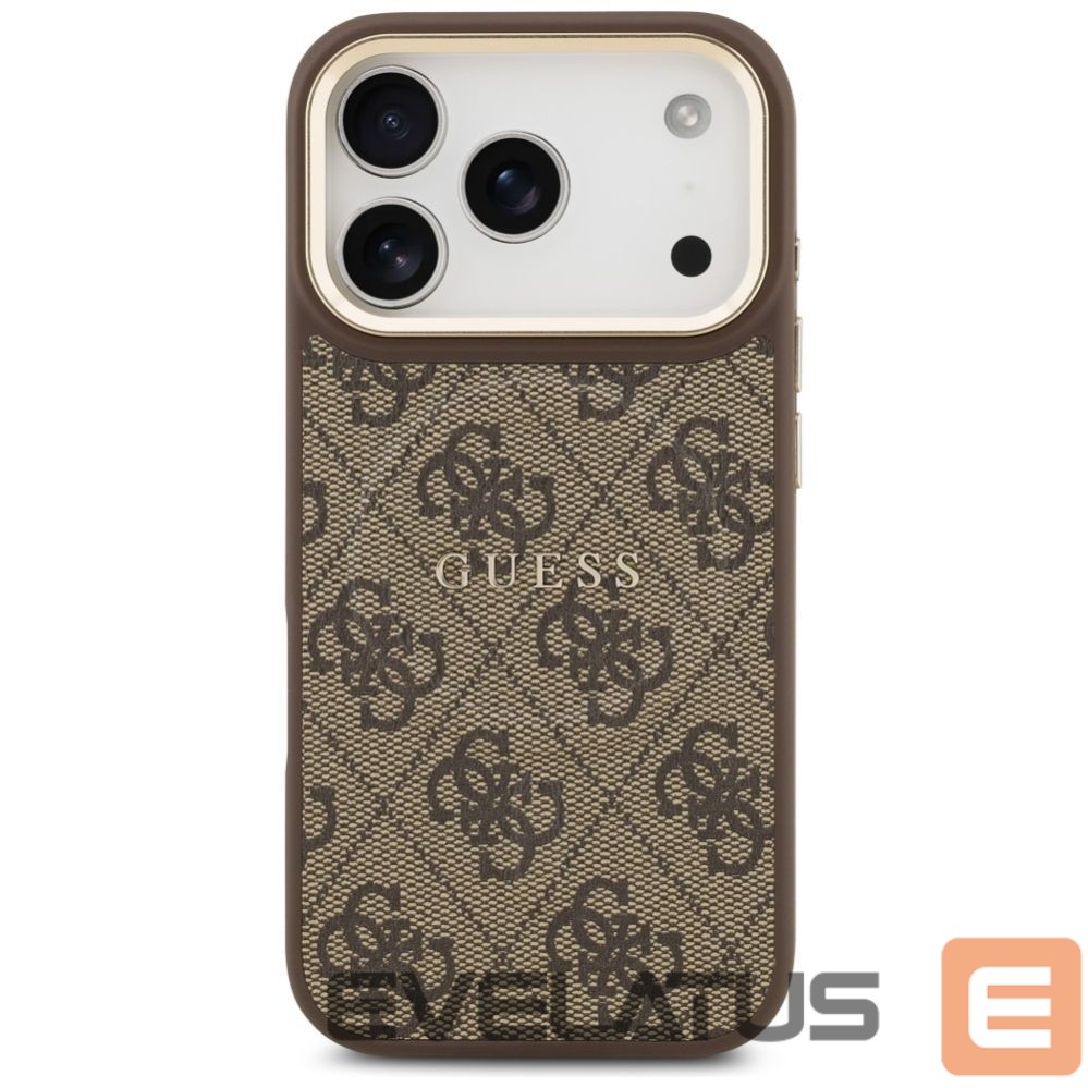 Kitos prekės Guess Guess 4G PU Classic Logo MagSafe Case for iPhone 17 Pro - Brown