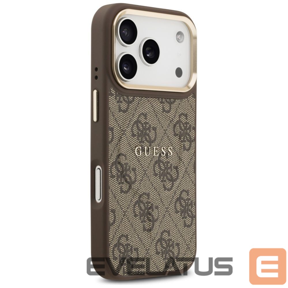 Kitos prekės Guess Guess 4G PU Classic Logo MagSafe Case for iPhone 17 Pro - Brown