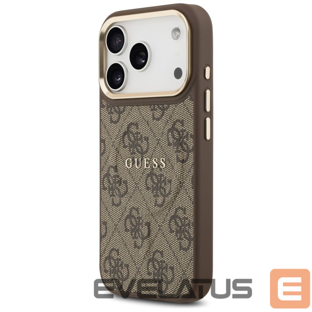 Kitos prekės Guess Guess 4G PU Classic Logo MagSafe Case for iPhone 17 Pro - Brown