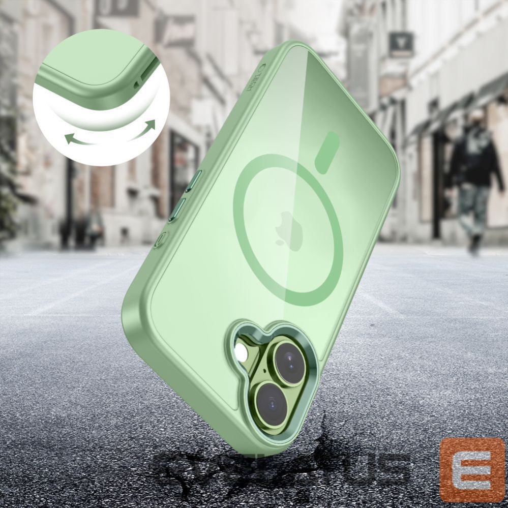 Kitos prekės Tech-Protect Tech-Protect MagMat MagSafe Case for iPhone 17 - Transparent Green