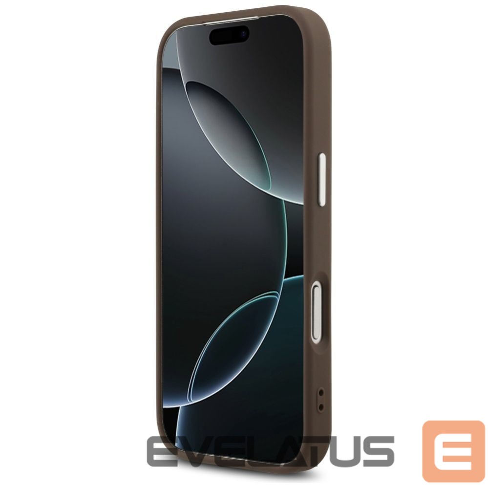 Kitos prekės Guess Guess 4G Big 4G Classic Logo case for iPhone 17 Pro brown - silver