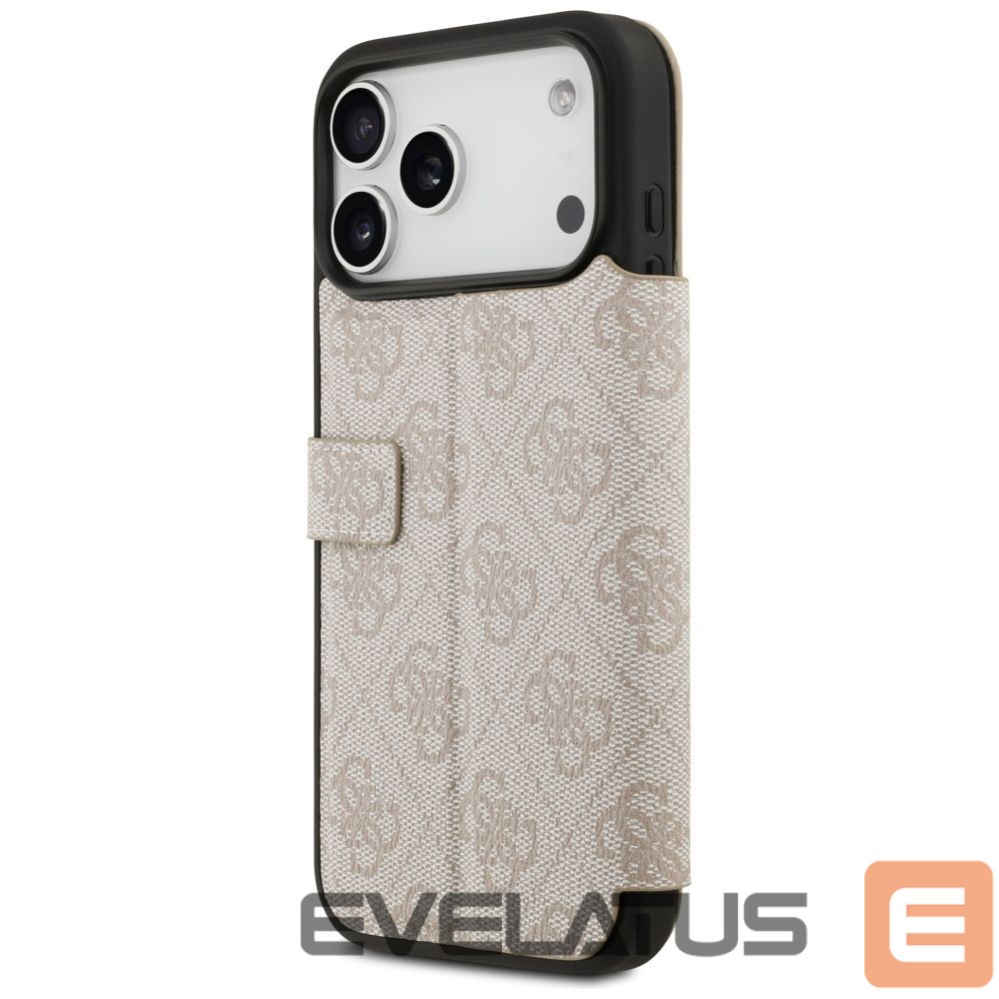 Kitos prekės Guess Guess Book 4G Metal Logo Case for iPhone 17 Pro Max - Pink