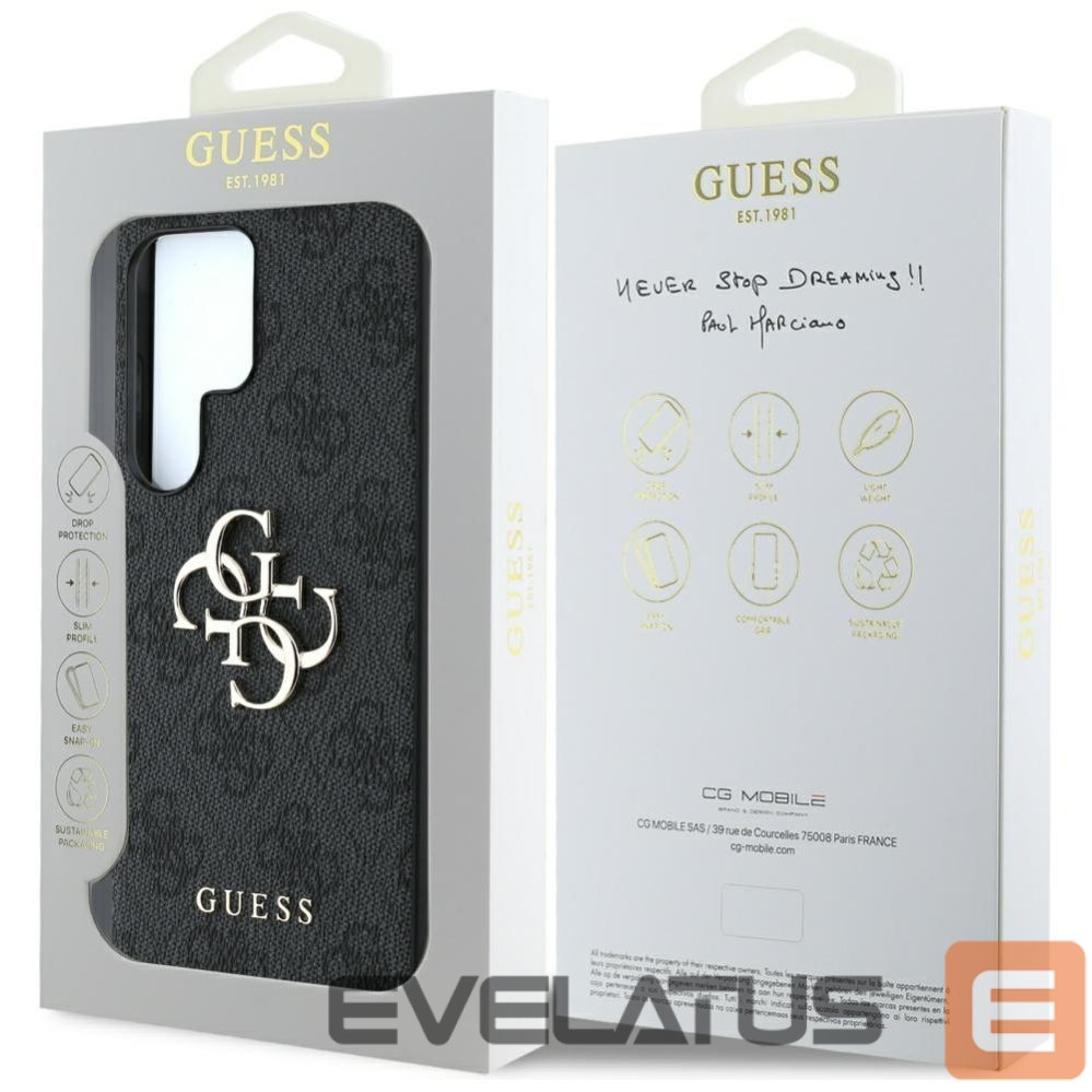 Kitos prekės Guess Guess Big 4G Logo Classic Logo Case for Samsung Galaxy S25 Ultra Black
