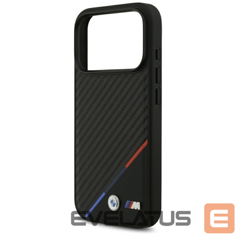 Kitos prekės BMW BMW M Carbon Tricolor Line MagSafe Case for iPhone 17 Pro - Black