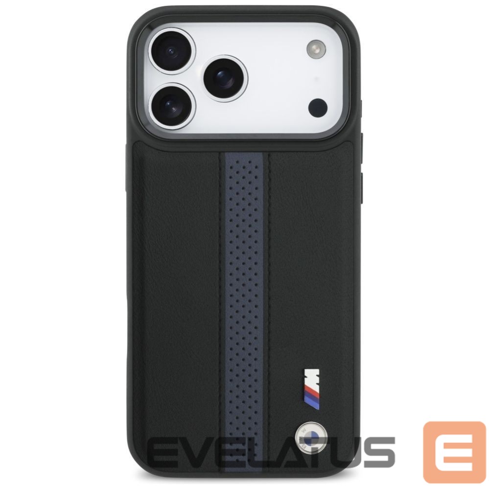 Kitos prekės BMW BMW M Perforated Stripe Logo MagSafe Case for iPhone 17 Pro Max - Blue