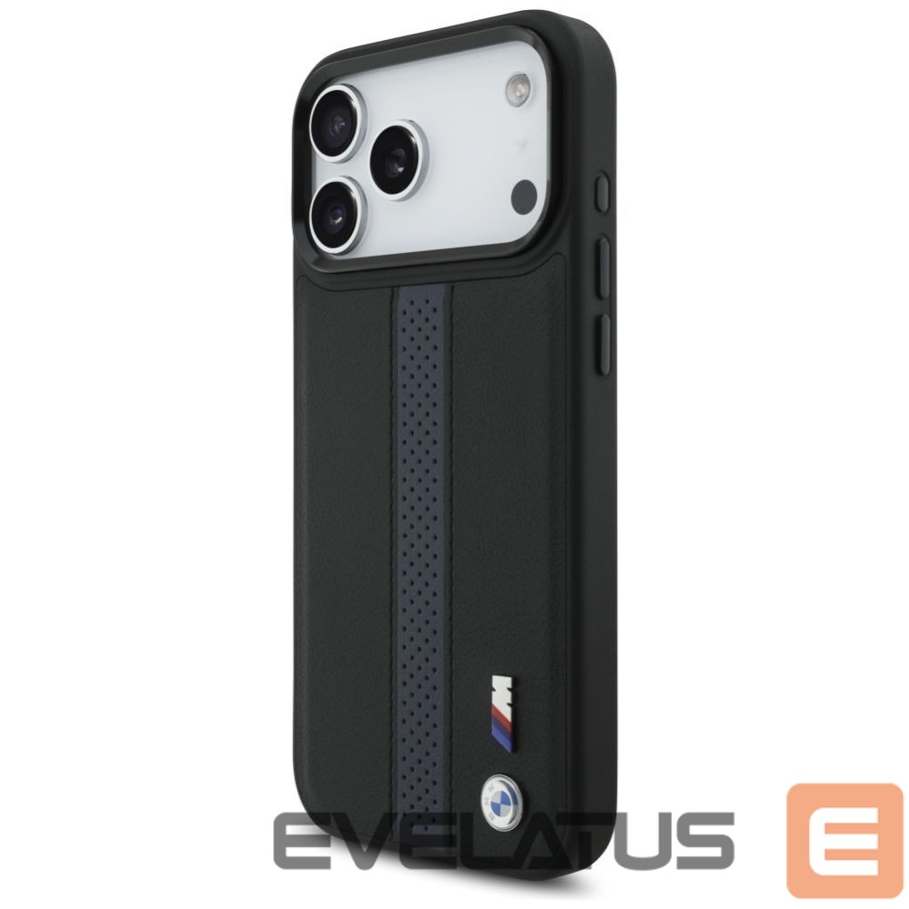 Kitos prekės BMW BMW M Perforated Stripe Logo MagSafe Case for iPhone 17 Pro Max - Blue