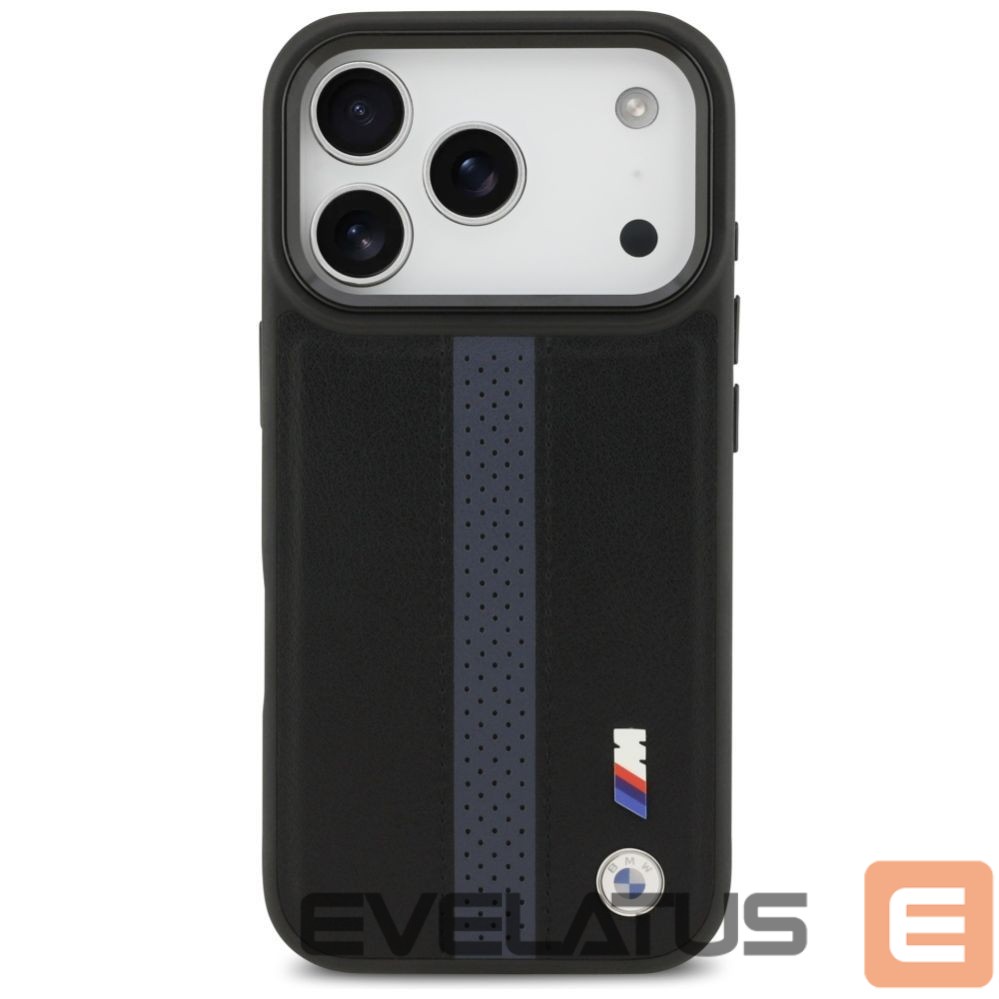 Kitos prekės BMW BMW M Perforated Stripe Logo MagSafe Case for iPhone 17 Pro - Blue