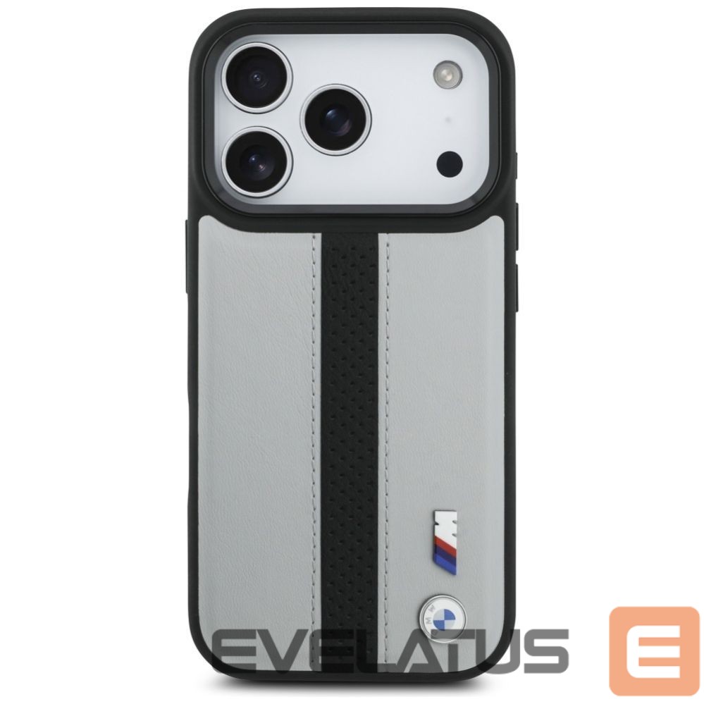 Kitos prekės BMW BMW M Perforated Stripe Logo MagSafe Case for iPhone 17 Pro - Gray